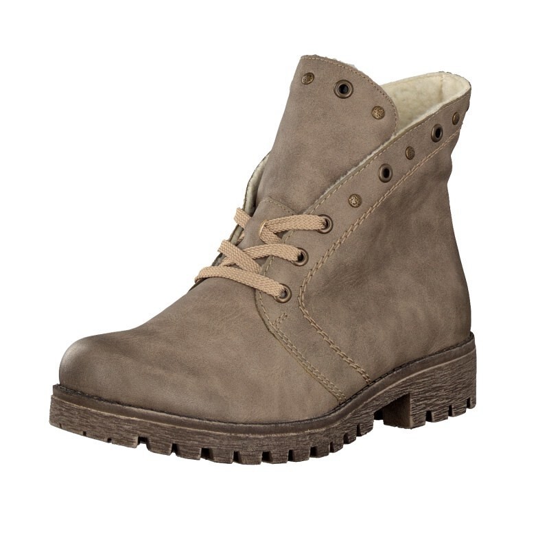 Botas Rieker 785B9-64 Para Mulher - Bege